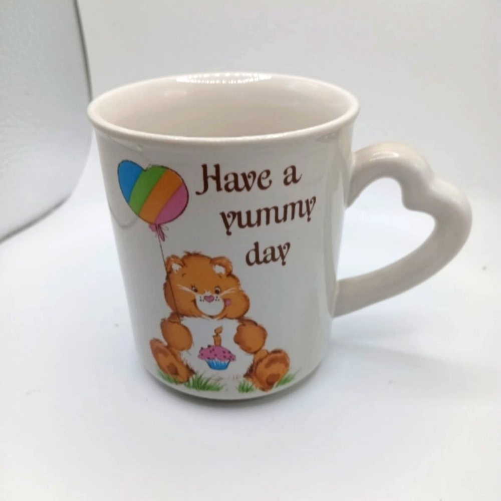 Vintage 1983 American Greetings Care Bears Coffee Mug HAVE A YUMMY DAY